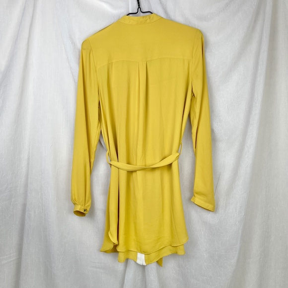 Yellow Tunic Shirt Dress - Picture 5 of 9